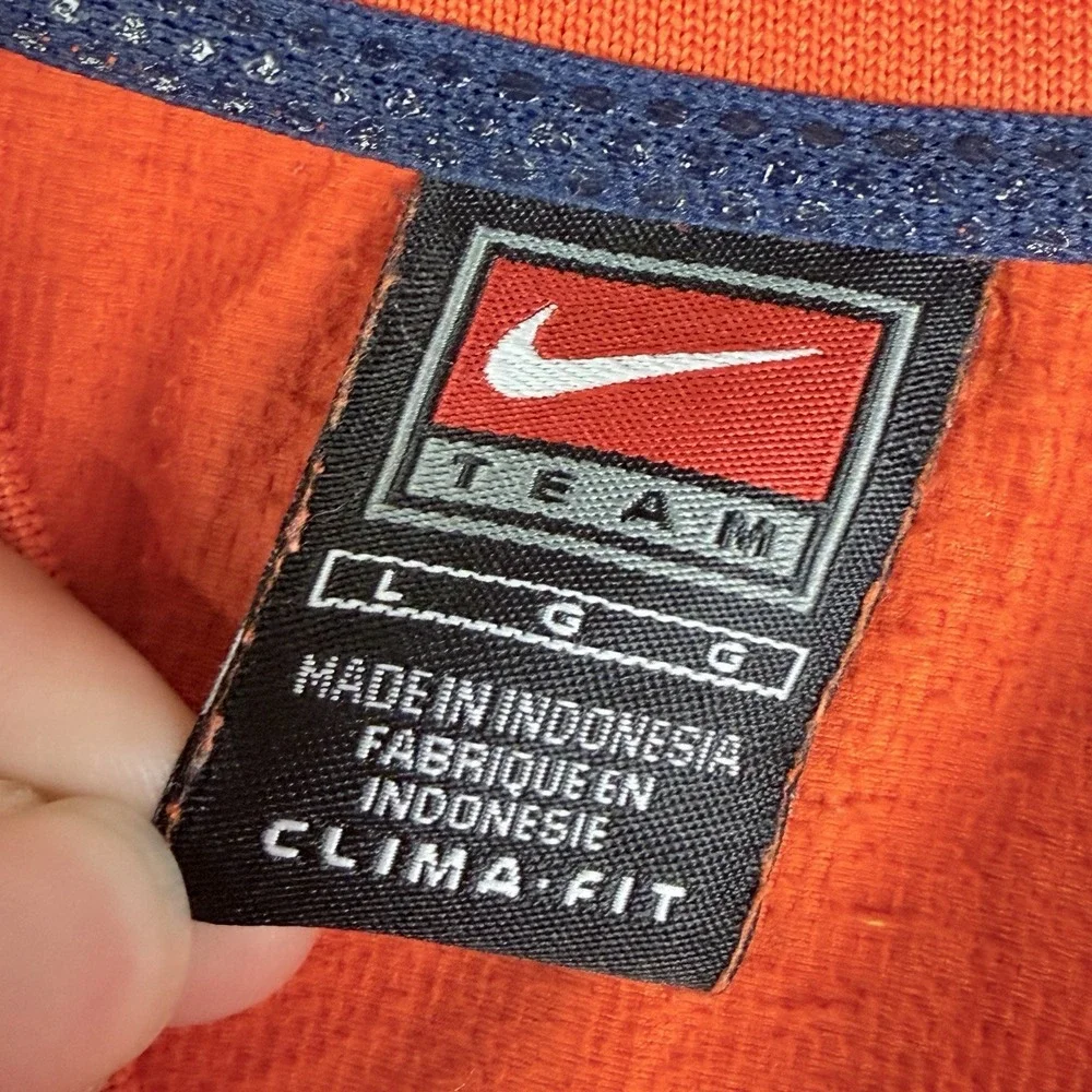 Nike Team Auburn Tigers Full Zip Clima-Fit Wind Breaker Jacket Orange Large NCAA